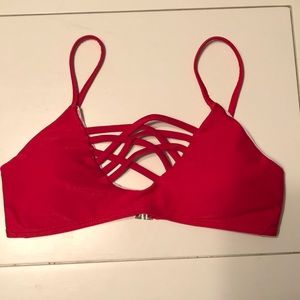 Red bikini top